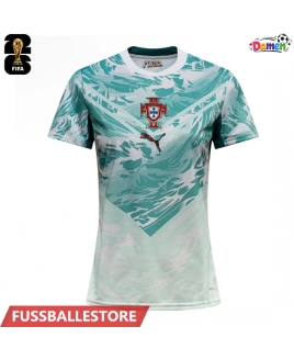 Günstige Portugal Auswärtstrikot Damen WM 2026 Kurzarm